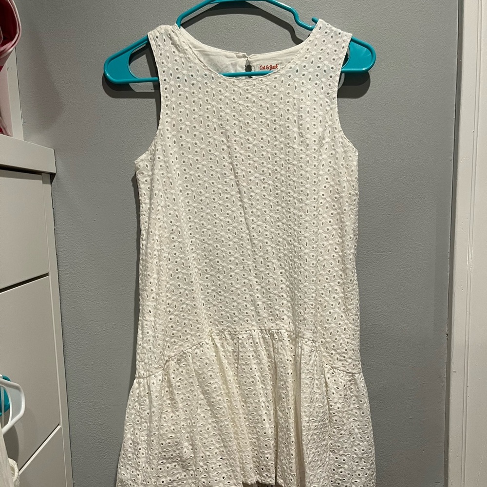 white dress by cat and jack